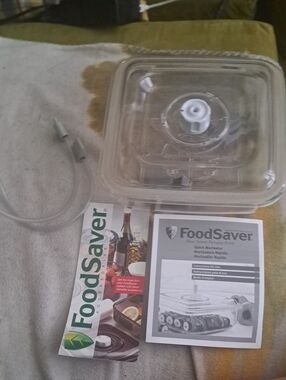 Clear Vacuum Marinator Lid with Hose - Clear
